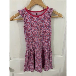 Tea Collection Girls Pink Floral Size 6 Pink Sleeveless Dress - Picture 1 of 4