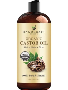 Aceite de ricino orgánico - 16 fl oz - 100 % puro y natural - Oi portador de calidad premium - Imagen 1 de 11