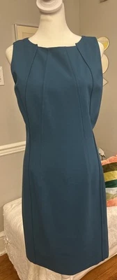 Vestido lápiz vaina sin mangas azul Elie Tahari 6 Foto 1 de 4