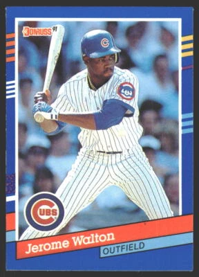 Jerome Walton #72b 1991 Donruss Chicago Cubs - Image 1 of 2