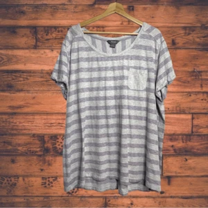 Camiseta a Rayas Natural Reflections Púrpura y Gris 2X - Imagen 1 de 5