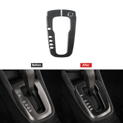Cubierta de panel de cambio de marchas automático de fibra de carbono para Chevrolet Sonic 2012-2016 Foto 1 de 4