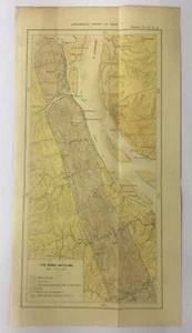 Mapa original 1936 El Minbu Anticlina Birmania 9 pulgadas x 17 pulgadas - Imagen 1 de 5