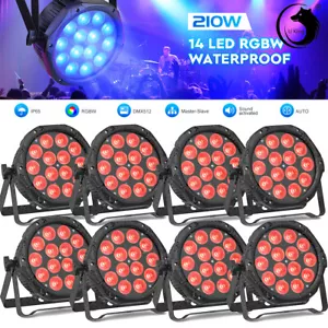 14X15W 14LED PAR Light DMX RGBW Waterproof IP65 Stage Lamp DJ Disco Club Party - Picture 1 of 15
