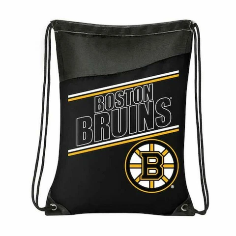 NHL Boston Bruins Incline Drawstring Lightweight Backpack Backsack Cover