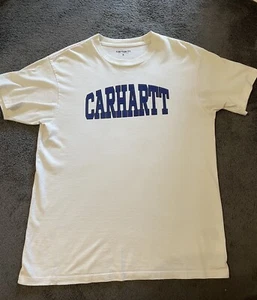 CARHARTT T-Shirt White With Graphic Logo Design Short Sleeve Mens S ⭐️⭐️ - Picture 1 of 2