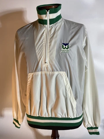 Vintage Hartford Whalers Nylon jacket/windbreaker Logo 7 Adult Large Cover