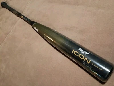 Bate de béisbol compuesto BBCOR 2023 Rawlings ICON BBCOR 34/31 (-3) 2 5/8" USADO Foto 1 de 4