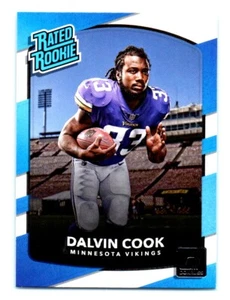 2017 Donruss Rated Rookie Dalvin Cook Rookie Minnesota Vikings #343 - Imagen 1 de 2