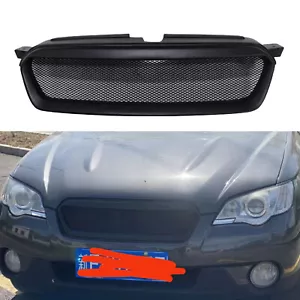 Matte Black Car Front Bumper Grille Mesh Grill For Subaru Outback 2007-2009 2008 - Picture 1 of 10