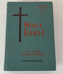 Holy Bible Saint Joseph Edition Confraternity Textbook 1963 Catholic Vintage - Picture 1 of 13