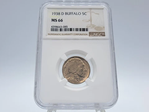 1938-D NGC MS66 Buffalo Nickel 663-085 Cover