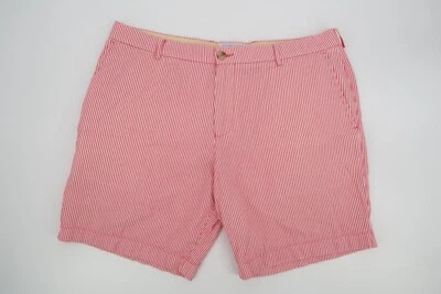 Southern Tide Men's 40 Seersucker Pink White Striped Preppy Shorts Cotton - Image 1 of 4