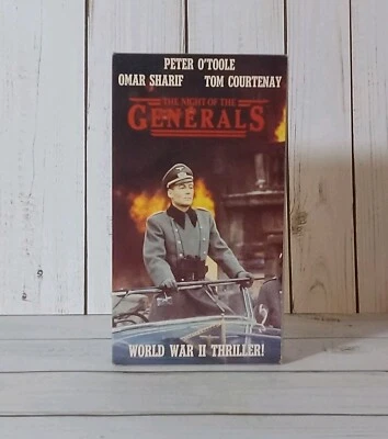 The Night of the Generals VHS Tape 1967 War/Thriller Peter O'Toole Omar Sharif - Image 1 of 4