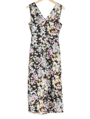 NEW Ted Baker Benhi Jasmine Floral Sleeveless Wide Leg Jumpsuit 6 US 14 #D4274 - Изображение 1 из 4