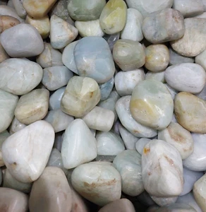 1.87lbs Aquamarine Crystal Spiritual Rough Gemstone Tumbled From Shigar Pakistan - Picture 1 of 14