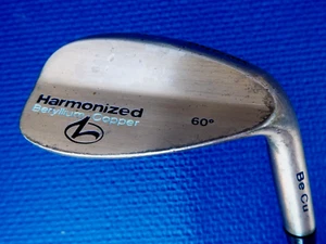 Wilson Harmonized Beryllium Copper BeCu Sand Wedge 60* Lob Wedge Steel Mens RH - Picture 1 of 10