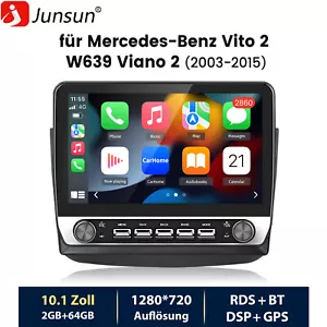 Android 13 Autoradio GPS Navi 64GB Für Mercedes-Benz Viano Vito W639 2004-2014 - Bild 1 von 18