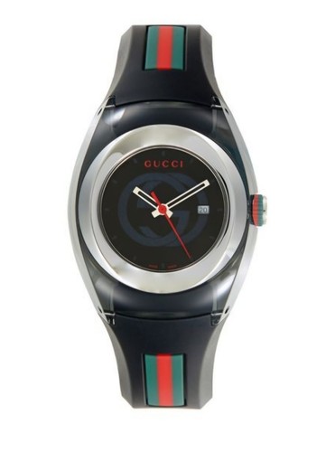 Orologio Gucci Sync 36mm Cinturino Gomma Quarzo Nuovo con etichette