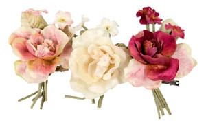 Terciopelo Rosa Flor Pinza de Pelo Sombreros Fascinadores Sombreros Hágalo Usted Mismo Artesanía Muchos Colores - Imagen 1 de 17