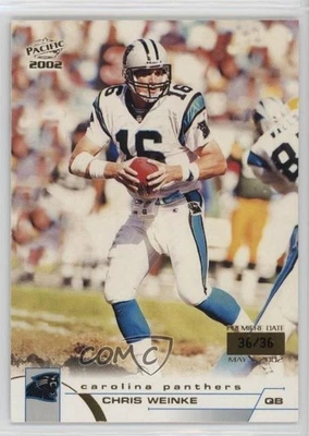 2002 Pacific Premiere Date /36 Chris Weinke #69 - Image 1 of 2