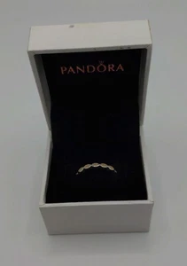 PANDORA Sterling Silver Faith Cream Enamel Stackable Ring Size 56 190884EN23 - Picture 1 of 13