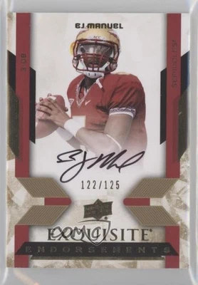 2013 Exquisite Collection Endorsements /125 EJ Manuel #EE-EM Rookie Auto RC - Image 1 of 2