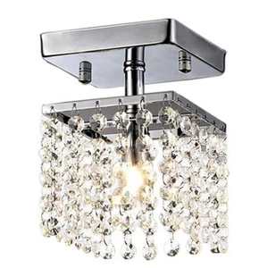 Silver Orchid Joyce Chrome 1-light Crystal Chandelier Grey - Picture 1 of 2