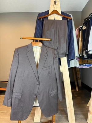 Traje Astor & Black Alta Gama Choco Marrón Seda Personalizado 2 Piezas XL Foto 1 de 4