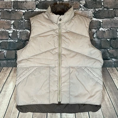 Vintage Gladiator Goose Down Puffer Vest Full Zip Jacket Size Large Reversible - Image 1 of 4