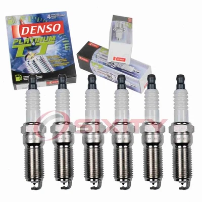 6 pc Denso Platinum TT Spark Plugs for 2005-2009 Saab 9-7x 4.2L L6 Ignition cp - Imagem 1 de 4
