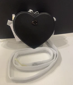 Coach Umhängetasche Herz 14 Pewter Schwarz - Bild 1 von 4