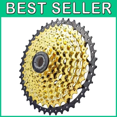 High Strength Steel 9-Speed Bike Cassette 11-42T Lightweight - Image 1 of 4