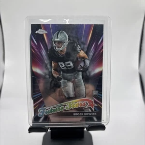 2024 Topps Chrome Brock Bowers Future Stars Rookie RC #FS-12 Raiders - Bild 1 von 2