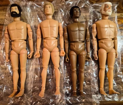 x4 Cotswold GI Joe Nude 12" Elite Brigade Figures w/Flocked Hair EUC - Image 1 of 2