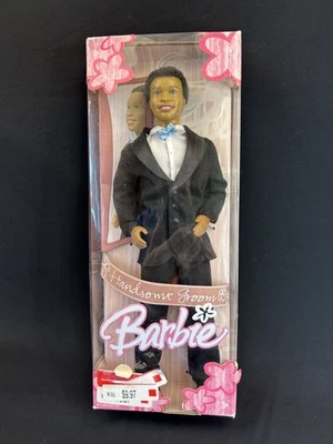 Barbie KEN Guapo Novio Mattel G9073 Cabello Enraizado Boda Nuevo en Caja 2004 Foto 1 de 4