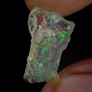 09.10 Ct 100% Natural Ethiopian Crystal Oil Opal Play Of Color Rough Specimen - Picture 1 of 9