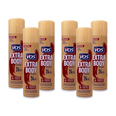 Paquete de 6 lacas para el cabello Vo5 cristalinas extra cuerpo 8,5 OZ cada una Foto 1 de 4