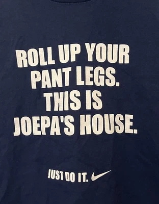 Vintage PENN STATE NIKE JOE PATERNO T-SHIRT XL Blue Nittany Lions Football Y2K - Image 1 of 4