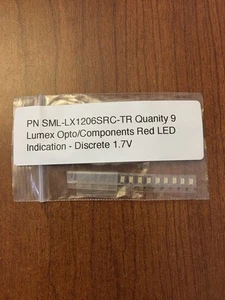 Pack of 9 SML-LX1206SRC-TR LED RED Clear 1206 SMD - Picture 1 of 4