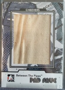 GERRY CHEEVERS 2009-10 ITG In The Game Between the Pipes Pad Save patch. #1/60