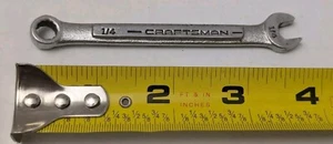 Vintage Craftsman 1/4" Combination Wrench Model -V-  Made in U.S.A 4 Inch  - Picture 1 of 2