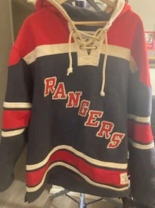 Old Time Hockey New York Rangers Hoodie Jersey Gretzky XL - Picture 1 of 9