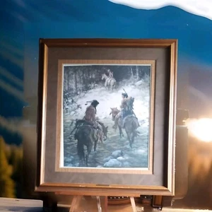 Presenting Howard Terpning "Crossing Medicine Lodge Creek"Signed Print #287/1000 - Picture 1 of 17