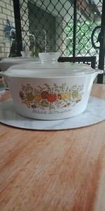 Rare Corningware spice of life 2 litre Casserole Dish with lid - Picture 1 of 4