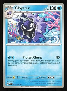 Cloyster 091/165 Regular Near Mint Pokemon TCG Scarlet & Violet 151 MEW - Picture 1 of 1
