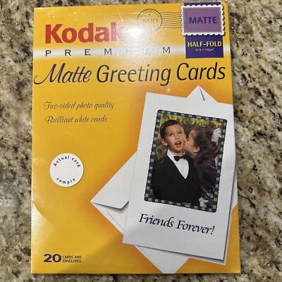 Kodak Premium InkJet Matte Greeting Card Paper and Envelopes NEW - Image 1 of 2