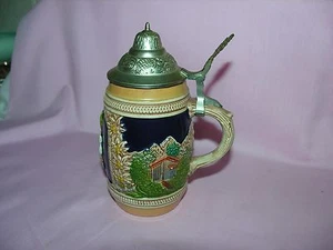 Piedra de cerveza pintada a mano vintage Alemania #29 - Imagen 1 de 4