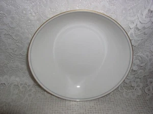 Made in England Creamy White Ivory Gray Gold Trim Soup Cereal Bowl EXCELLENT - Bild 1 von 4
