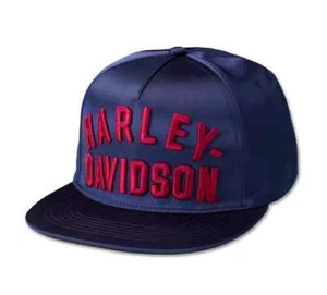 Harley-Davidson Blue Staple Snapback Cap - Peacoat 97729-23VM Limited Edition HD - Picture 1 of 5